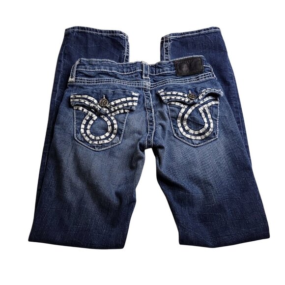 Big Star Liv Slim Bootcut Jeans Womens 26R Medium Wash Low Rise Stretch - Picture 2 of 10